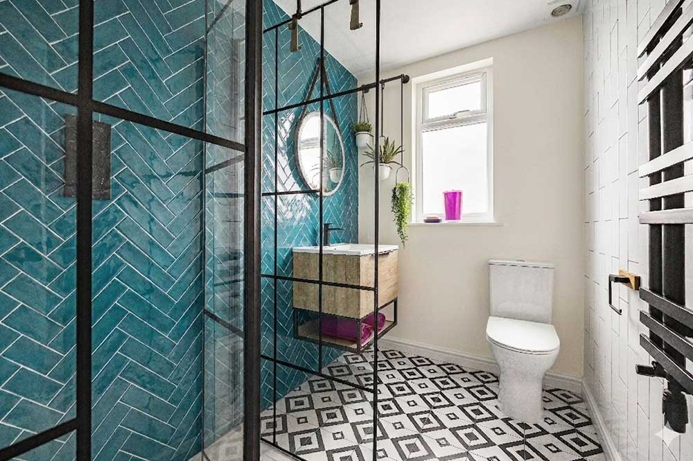 bathroom bold design