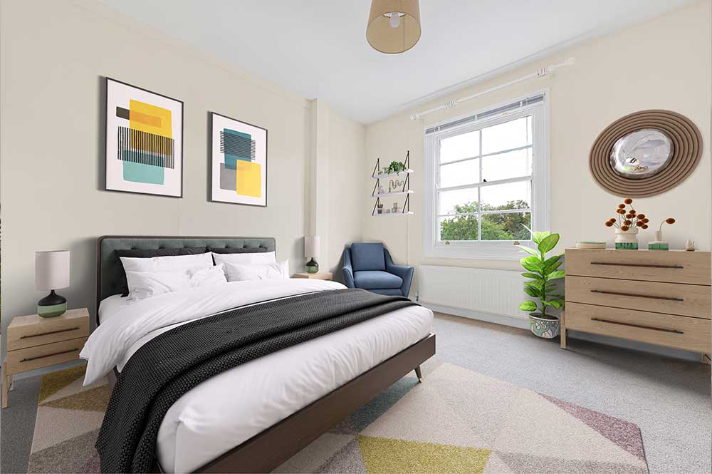 bedroom mid colour design