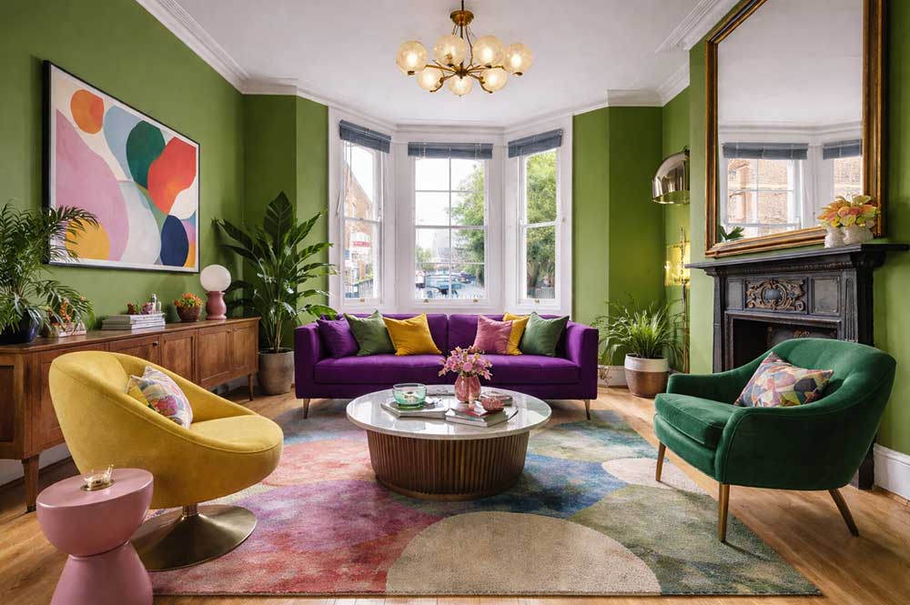 living room bold design