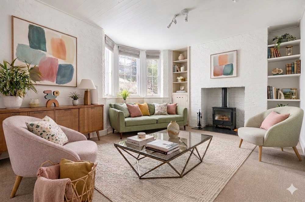 living room mid colour design